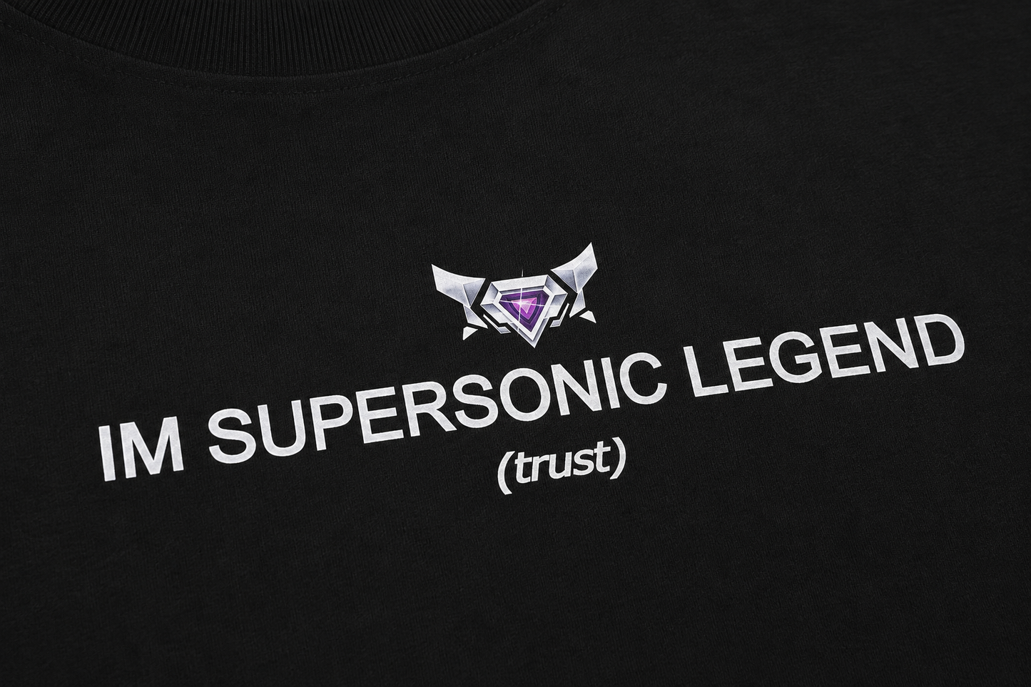 I'm Supersonic Legend (trust) | 100% Combed Cotton Oversized T-shirt